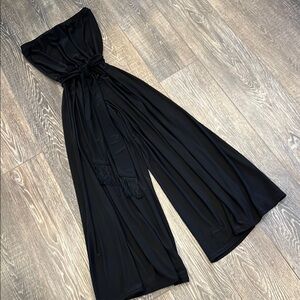 Strapless Wide-leg Jumpsuit
